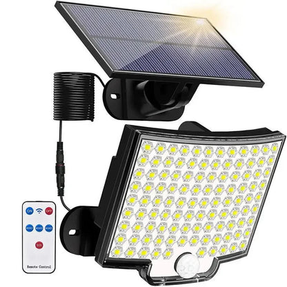 Solar LED Wall Lights – Motion Sensor, IP65 Waterproof, Remote