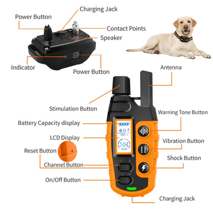 3300Ft Waterproof Electric Dog Training Collar – Remote Control