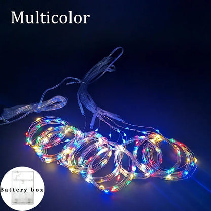 6M Christmas Curtain Lights – LED with Remote Control