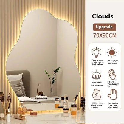 Nordic LED Mirror – Wall Bathroom Aesthetic Funky Home Decor