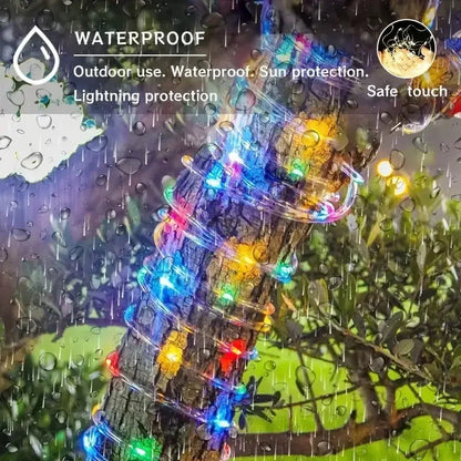 Solar LED Rope Lights – Waterproof 8 Modes for Outdoor Garden & Patio