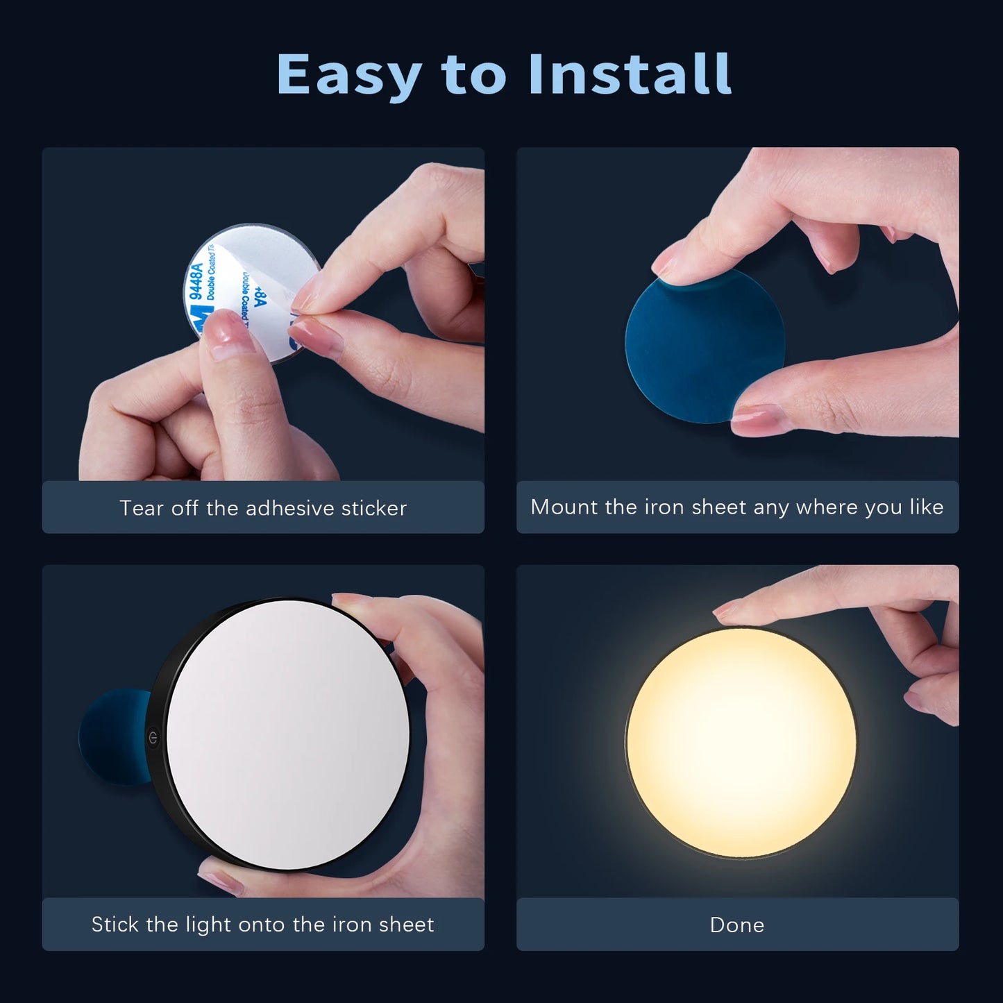 WILLED Rechargeable Dimmable Touch Night Light – LED Desk Lamp