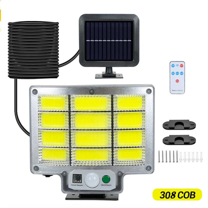 Solar LED Wall Lights – Motion Sensor, IP65 Waterproof, Remote