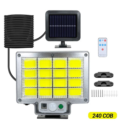 Solar LED Wall Lights – Motion Sensor, IP65 Waterproof, Remote