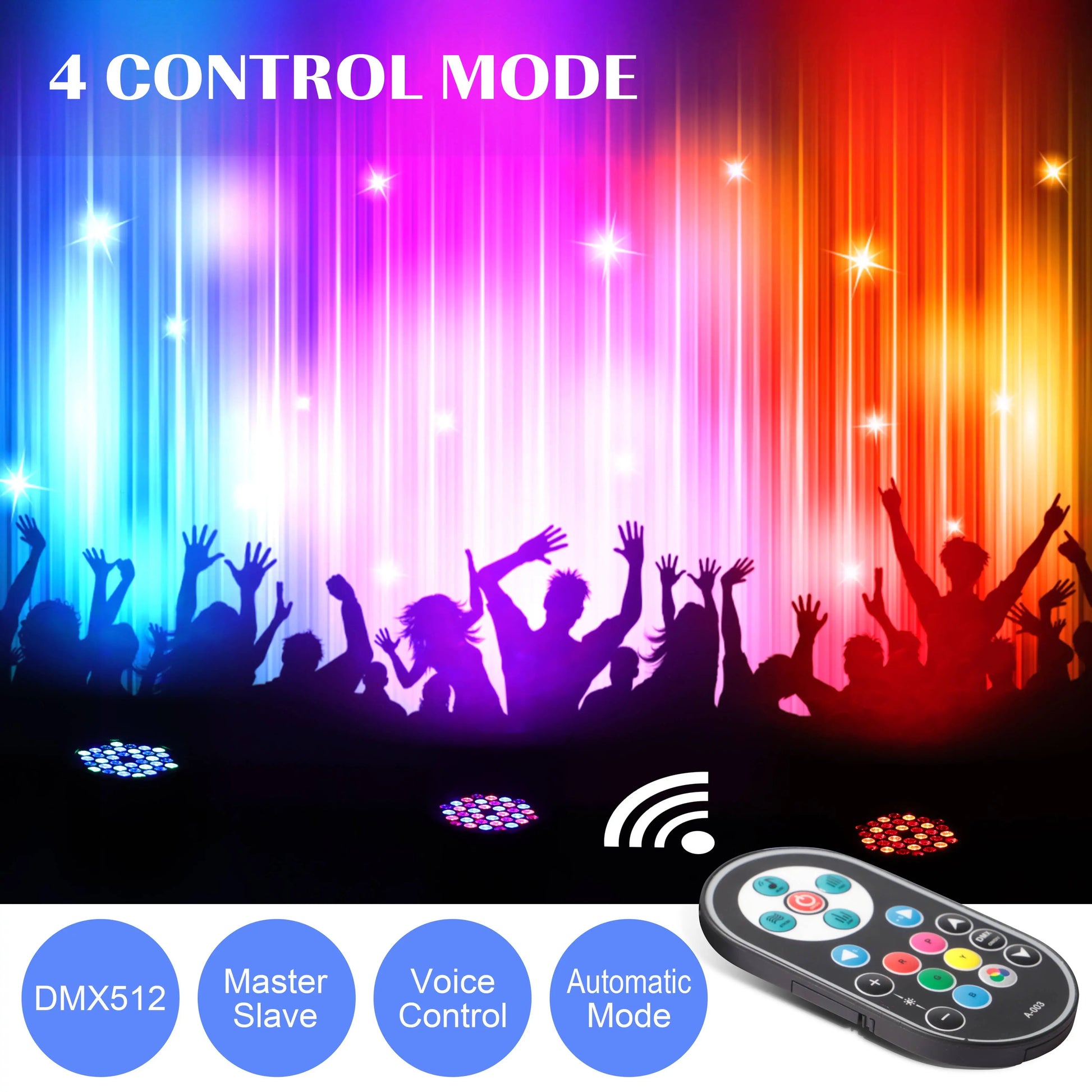 2PCS 36 Leds RGB Party  DMX Stage Effect Lighting 