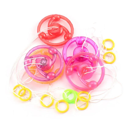 Luminous Flashing Hand Pull Flywheel Toy – LED Gyro Gift for Kids