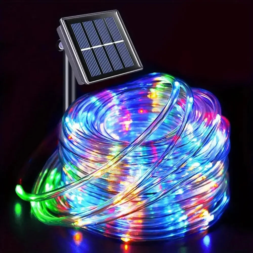32m/22m/12m/7m Outdoor Solar Tube Rope LED Lights – Garden Decor