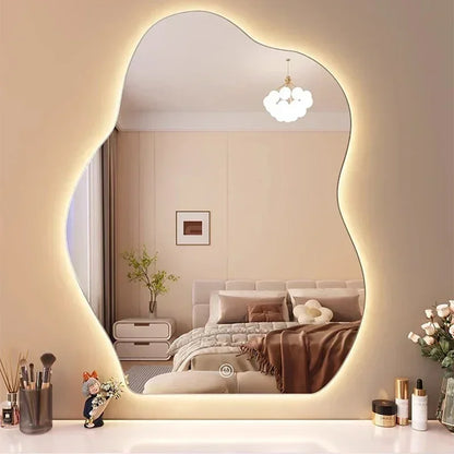 Nordic LED Mirror – Wall Bathroom Aesthetic Funky Home Decor