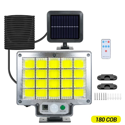 Solar LED Wall Lights – Motion Sensor, IP65 Waterproof, Remote
