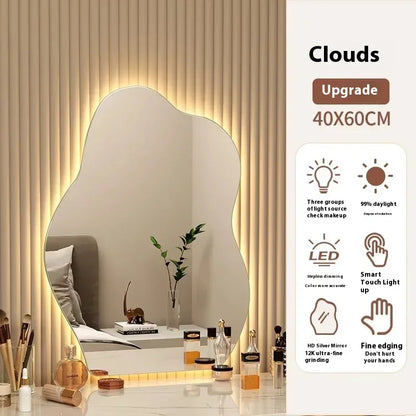 Nordic LED Mirror – Wall Bathroom Aesthetic Funky Home Decor