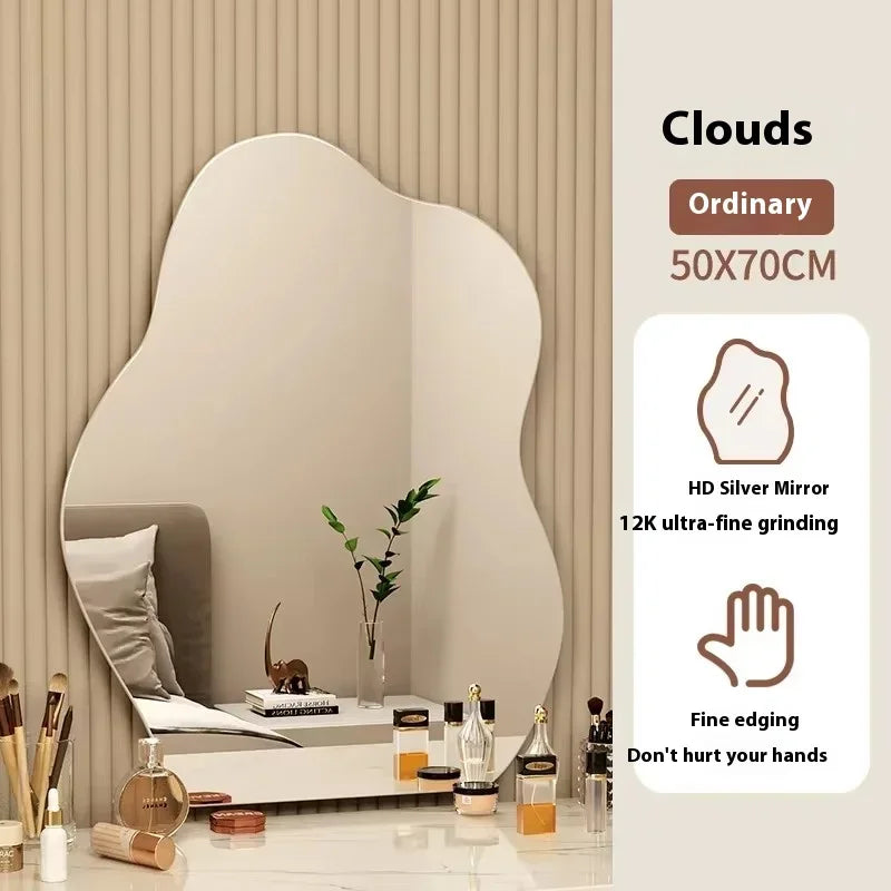 Nordic LED Mirror – Wall Bathroom Aesthetic Funky Home Decor