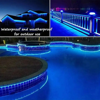 32m/22m/12m/7m Outdoor Solar Tube Rope LED Lights – Garden Decor