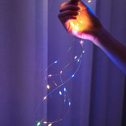 6M Christmas Curtain Lights – LED with Remote Control