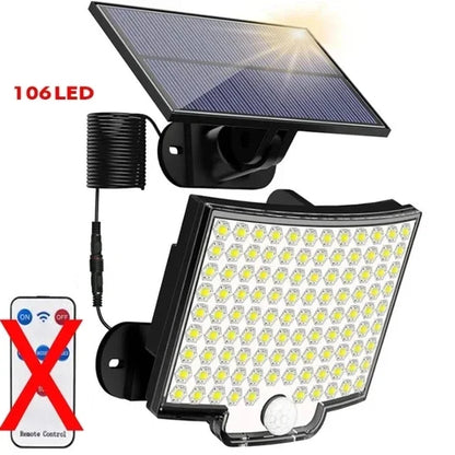 Solar LED Wall Lights – Motion Sensor, IP65 Waterproof, Remote