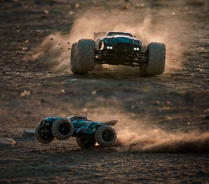 4WD Brushless RC Car with LED Headlights – High-Speed Drift Truck