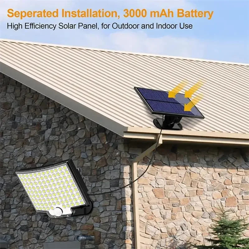 Solar LED Wall Lights – Motion Sensor, IP65 Waterproof, Remote