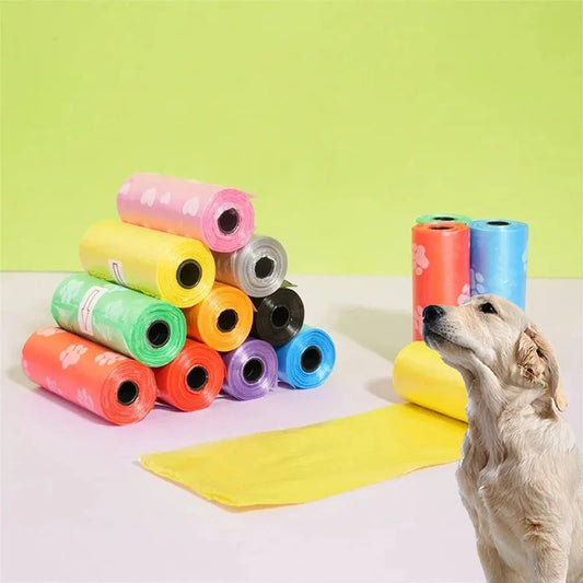 120pcs Leak-Proof Dog Poop Bags – Portable Pet Waste Cleaning Bags
