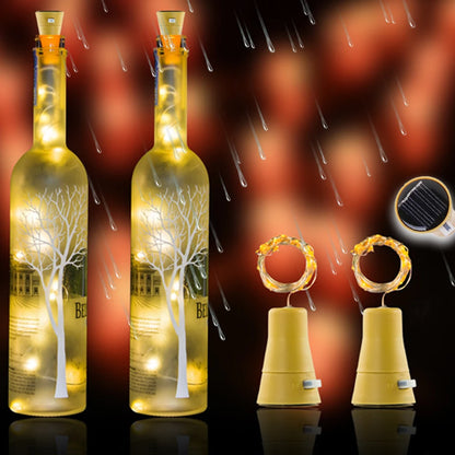 Solar Wine Bottle Lights – LED Waterproof String Light for Outdoor