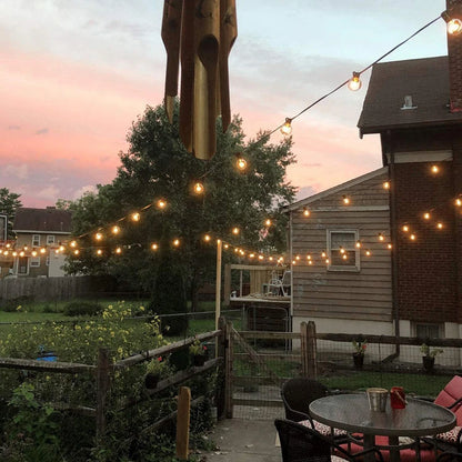 LED G40 Outdoor String Lights – Warm White Festoon Lights for Patio