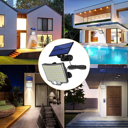 Solar LED Wall Lights – Motion Sensor, IP65 Waterproof, Remote