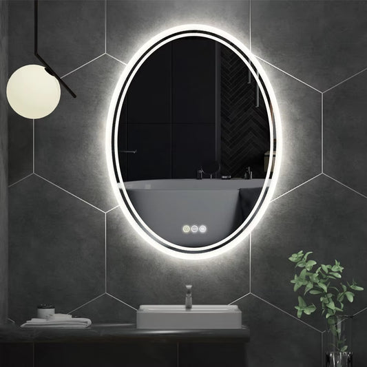 Luxury Oval Bathroom LED Mirror