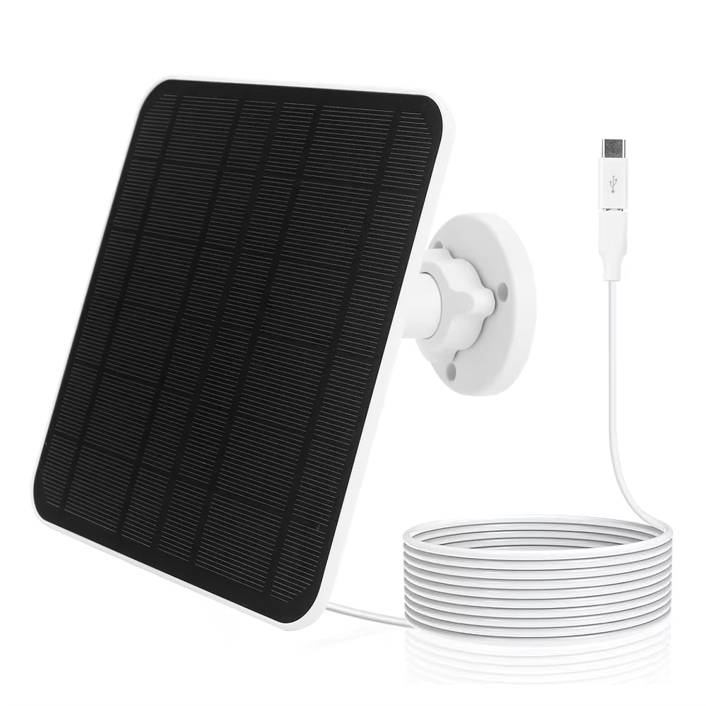 Outdoor Waterproof 6W 5V USB+TYPE-C Solar Panel Charger 