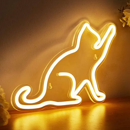 USB Powered Cat LED Neon Sign 