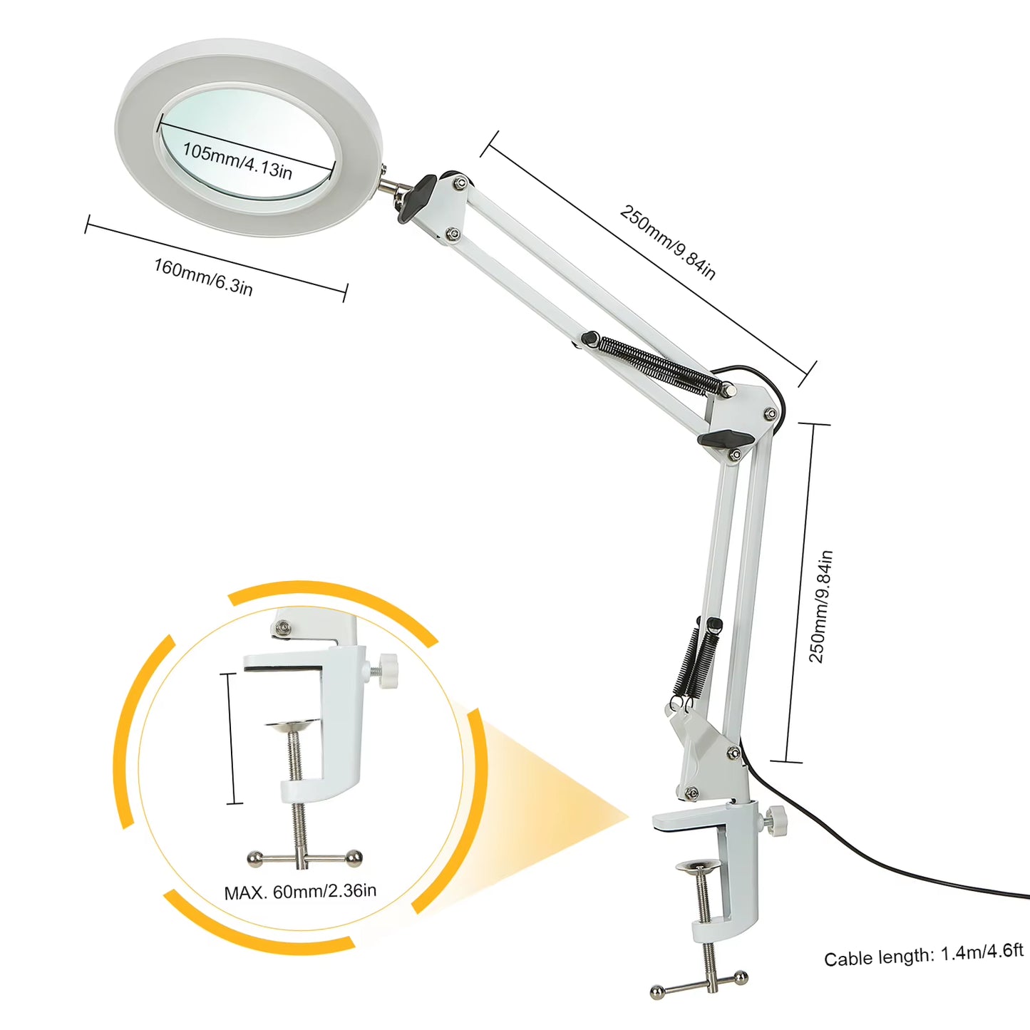 Flexible Clamp-On Table Lamp 