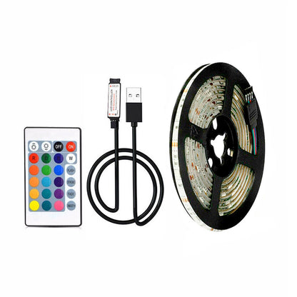 USB RGB LED Strip Lights - Colour-Changing Ambience for TV & Kitchen