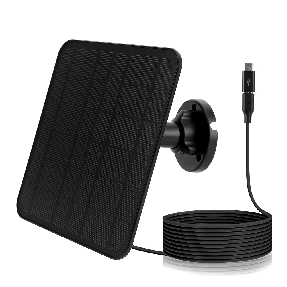 Outdoor Waterproof 6W 5V USB+TYPE-C Solar Panel Charger 